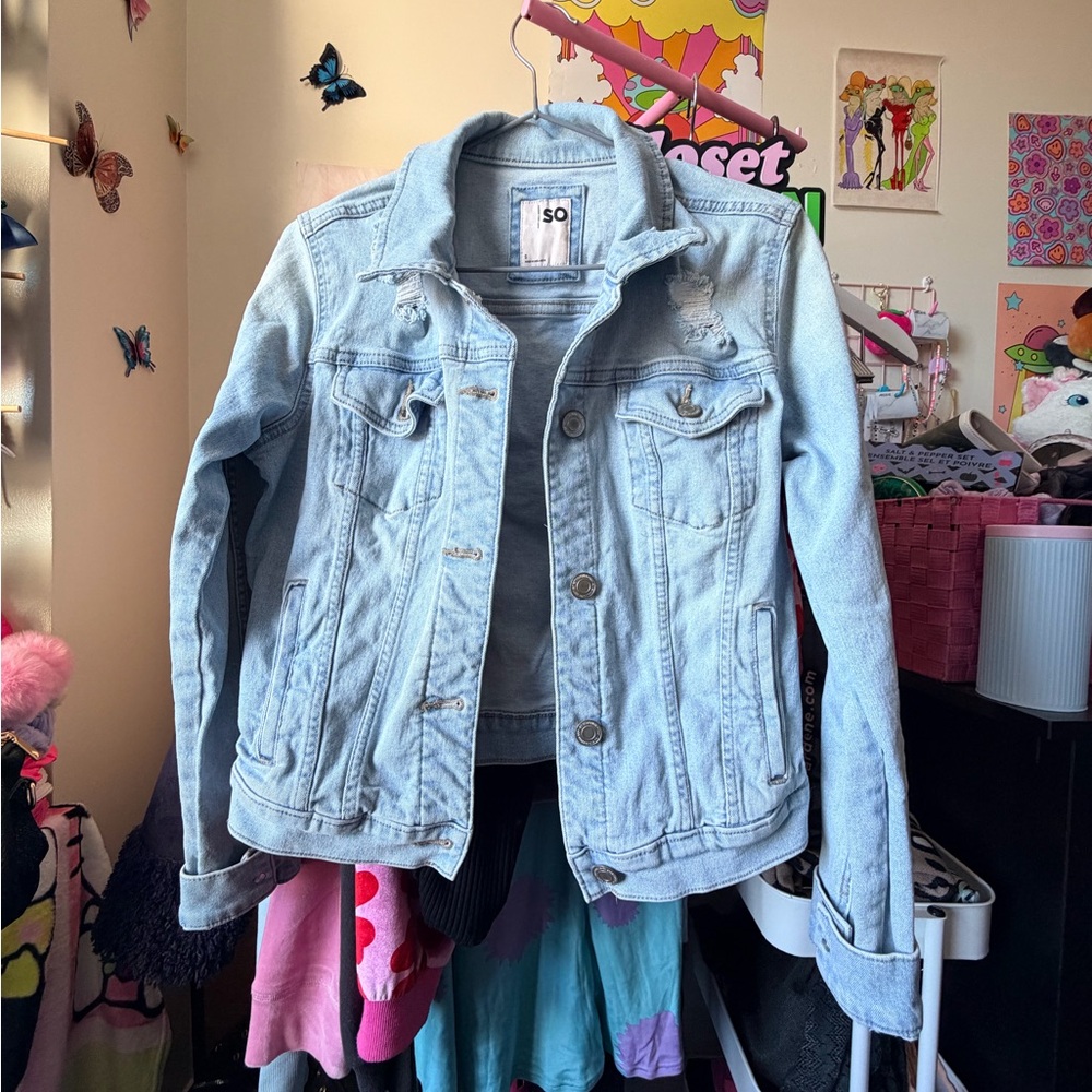 SO Denim Blue Jean Jacket